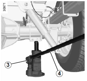 CHANGEMENT DE ROUE : cric hydraulique